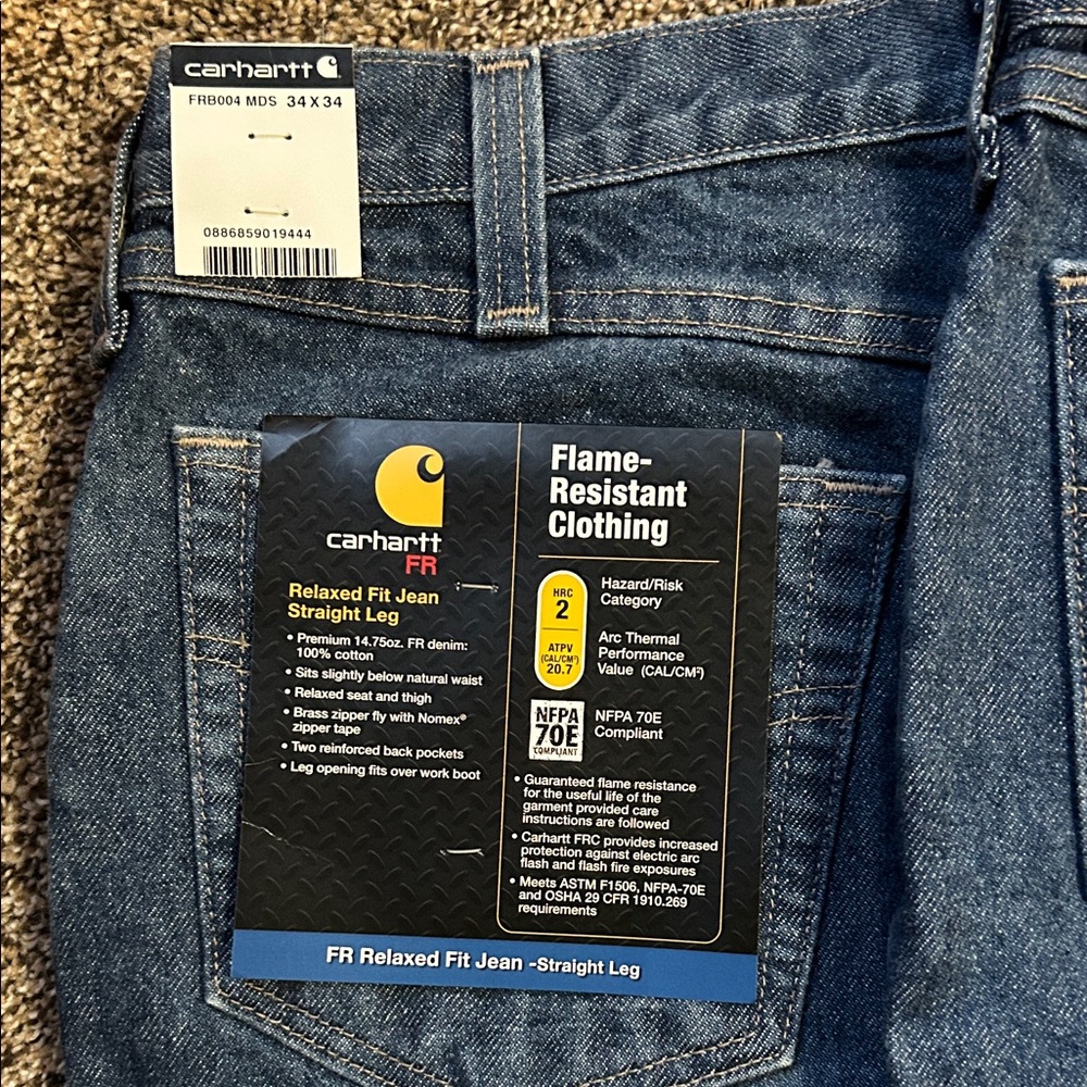 NWT Bundle| Carhartt FR Relaxed Fit
Straight Leg Jeans - Picture 2 of 5